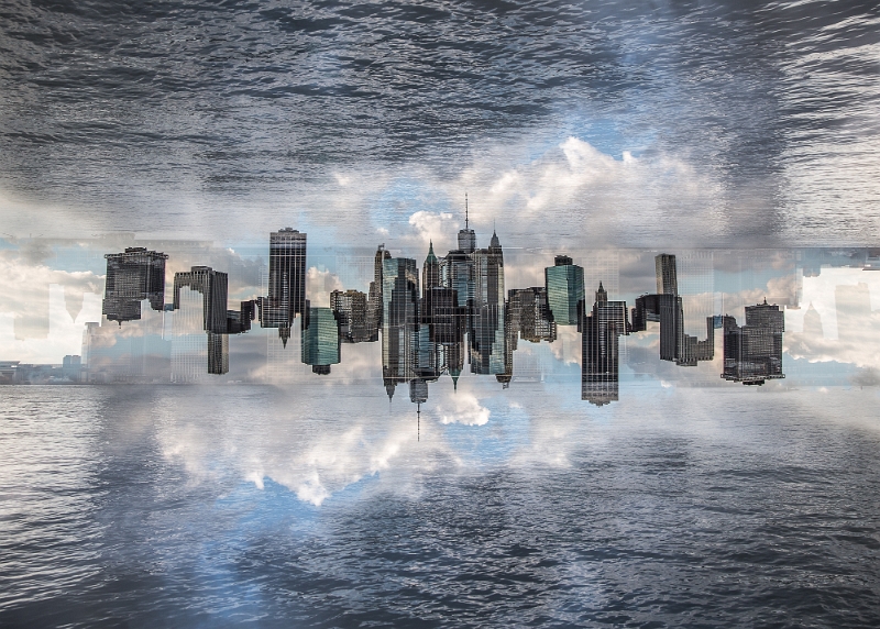 Cornel Lazia - As above so bellow.jpg - an ideal city that lives and breathes in an imaginary dimension ...